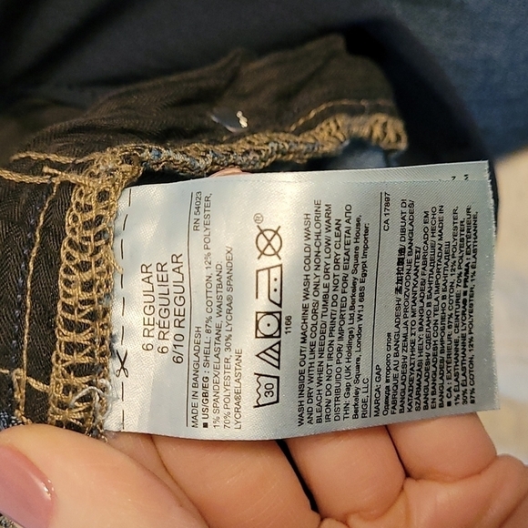 Gap sz 6 maternity jeans WJ97 - Picture 5 of 5